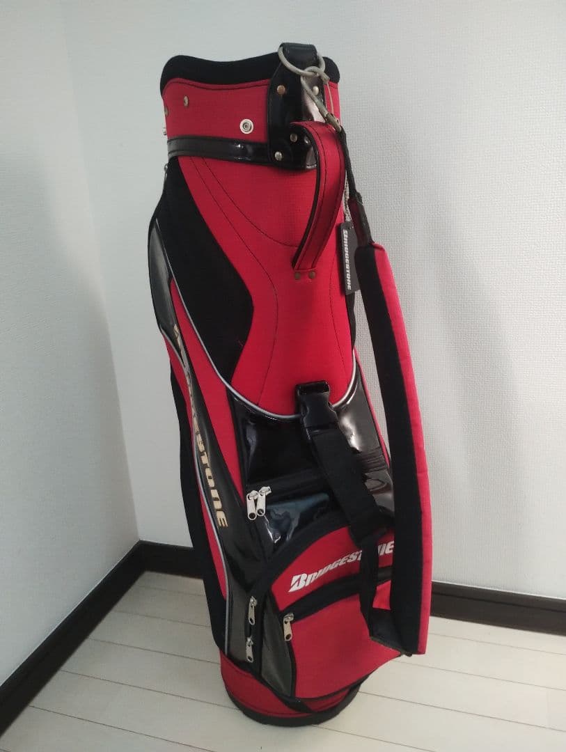 BRIDGESTONE GOLF　キャディバッグ　レッド/ブラック