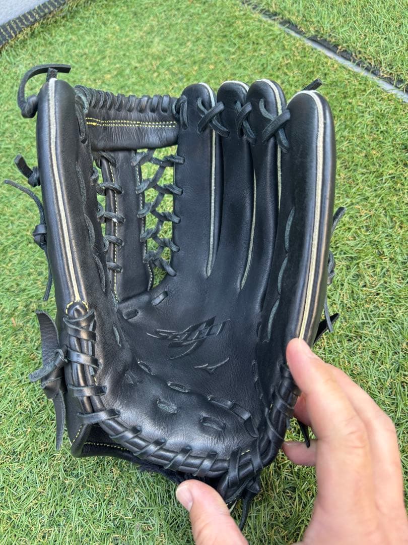 【美品】MIZUNO セレクトナイン 軟式 大人 外野手用 14 右投げグラブ
