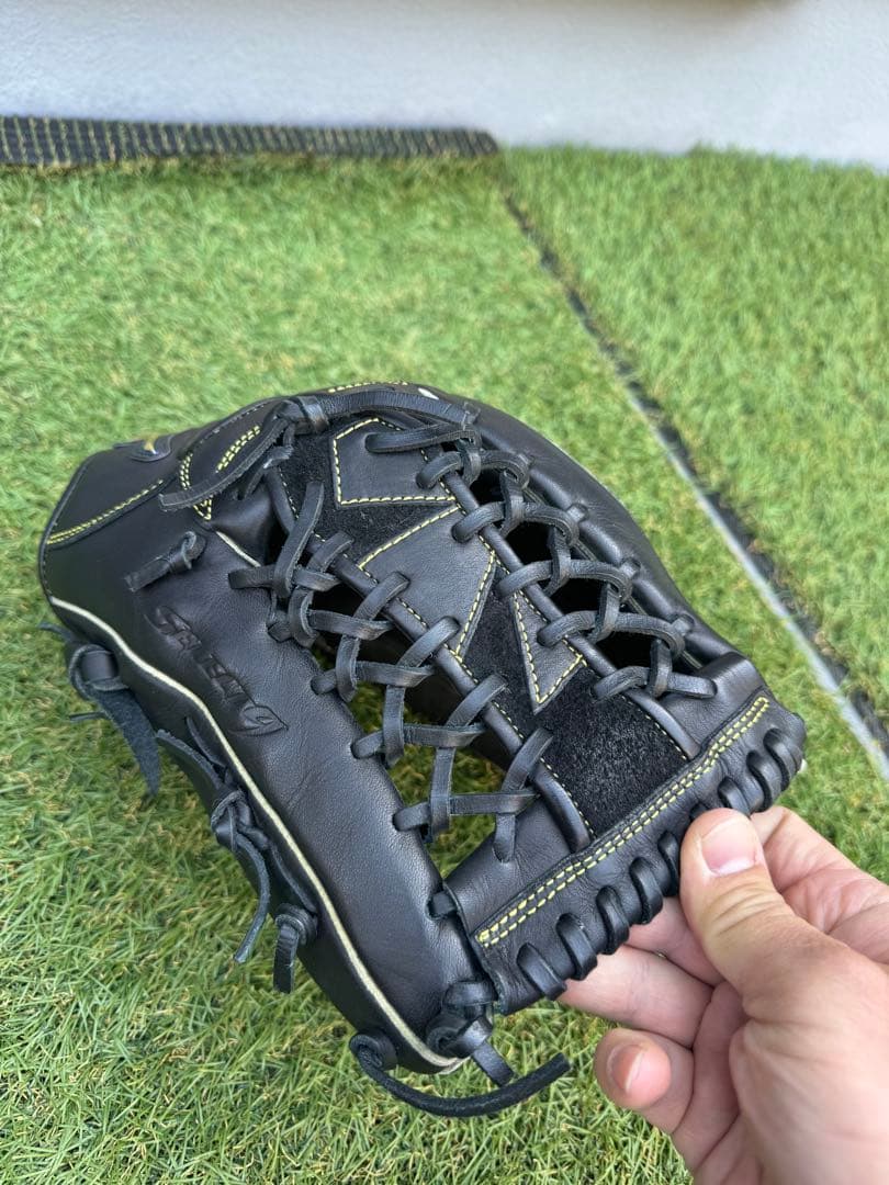 【美品】MIZUNO セレクトナイン 軟式 大人 外野手用 14 右投げグラブ