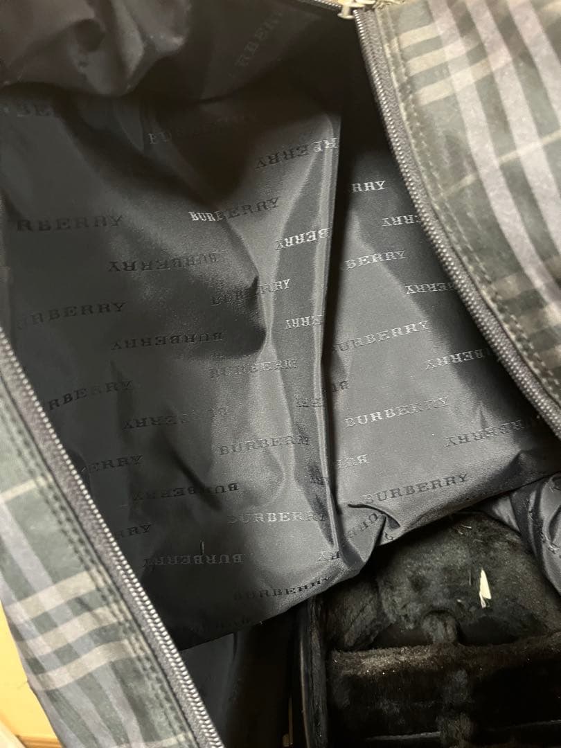 a493/美品★バーバリーBurberryダークノバチェック キャディバッグ