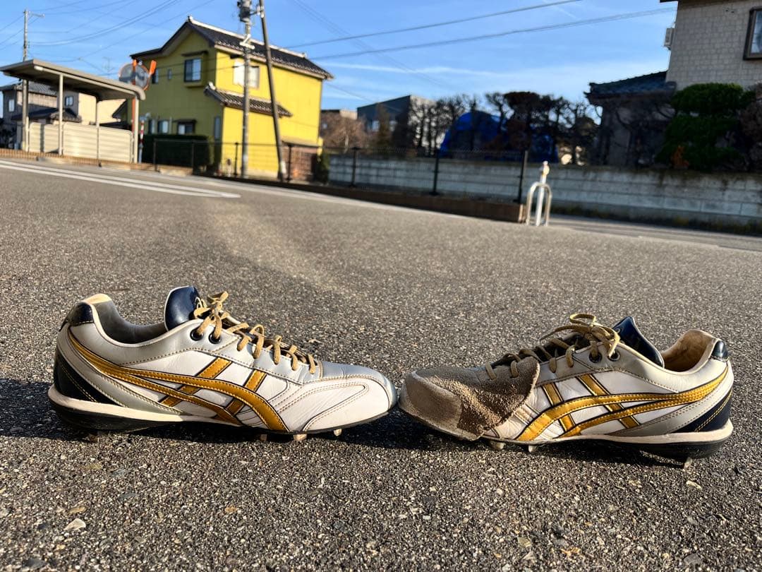 アシックス　ゴールドステージ　スパイク　28㎝　P革付き
