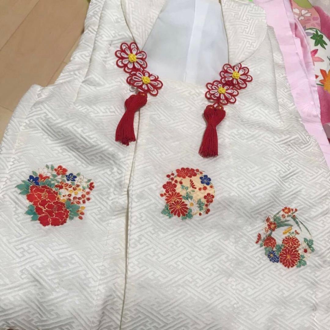 七五三　女の子　3歳　着物　カバン　草履　長襦袢セット　日本製　テフロン加工済み