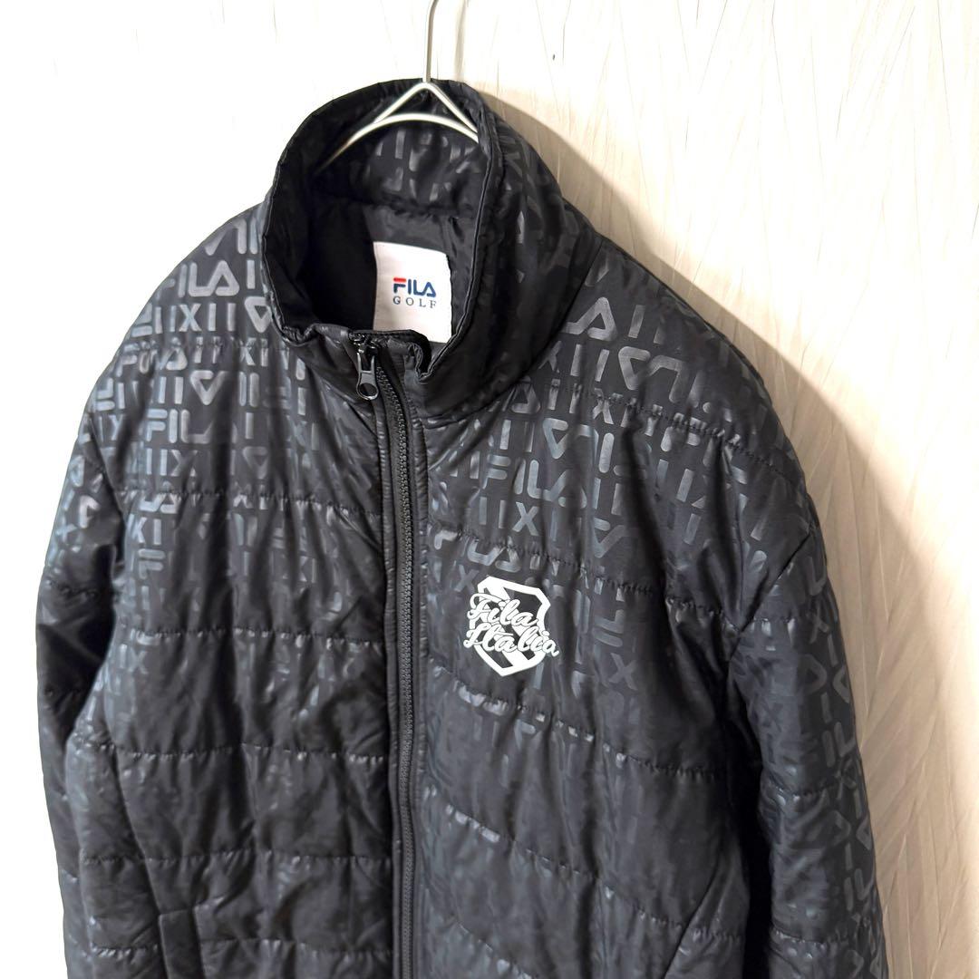 【極美品】FILA GOLF セットアップ M ブラック メンズ ゴルフウェア