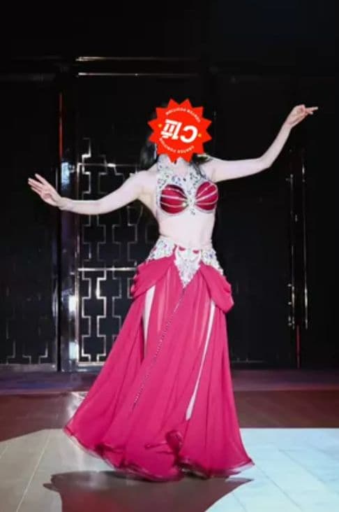 お得 美品一点物 ベリーダンス衣装 ブラスカートセット M コスチューム