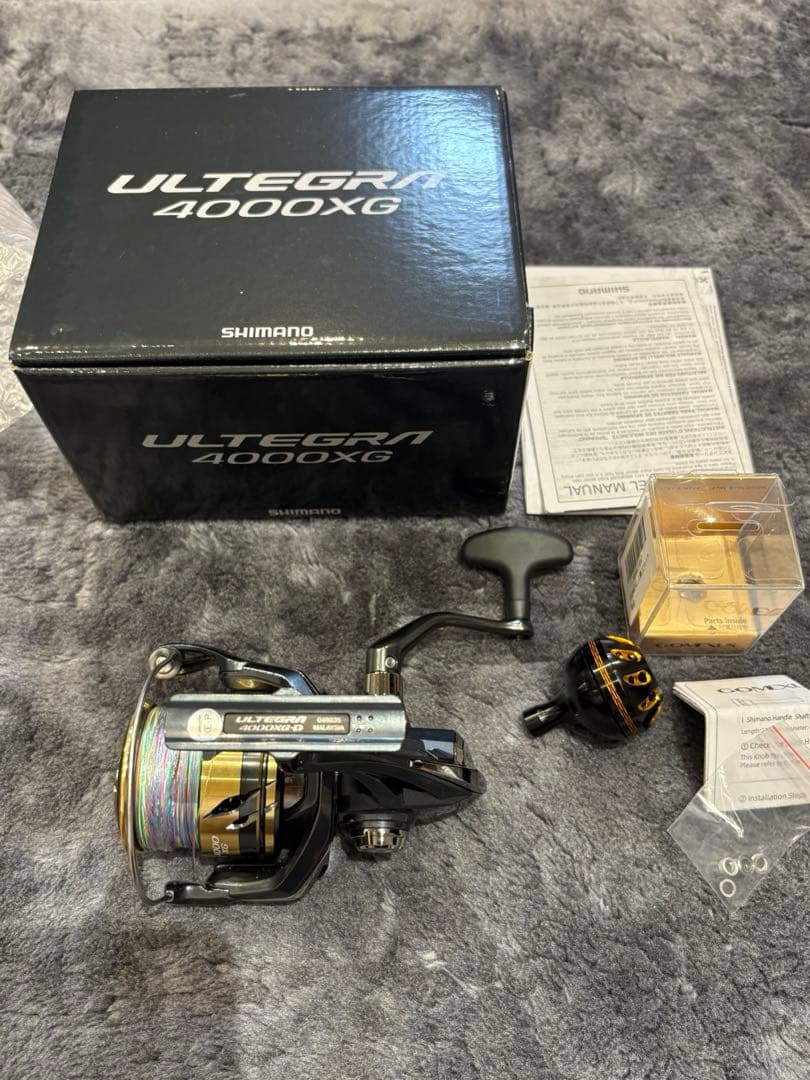 シマノ25 アルテグラ 4000XG ゴメクサスハンドル付き　美品