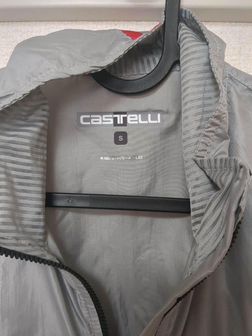 CASTELLI ARIA SHELL JACKET S グレー 試着のみ