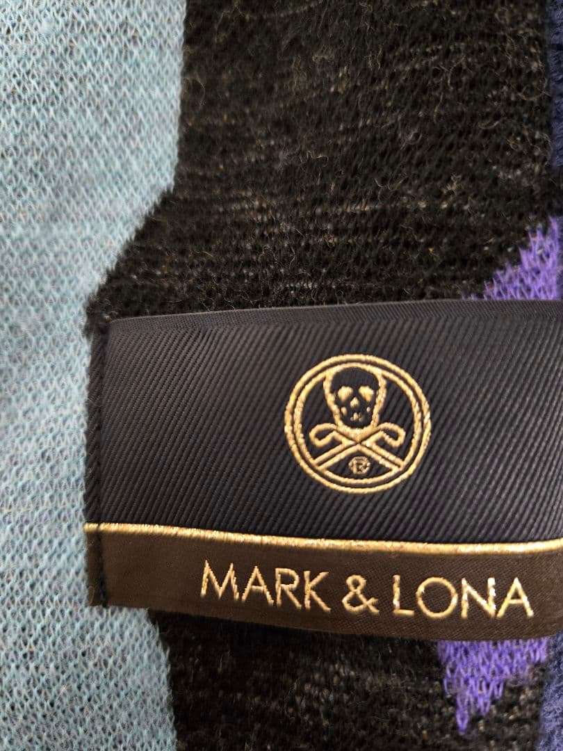 美品 MARK&LONA セーター ニット 44 S ゴルフ ブルゾン
