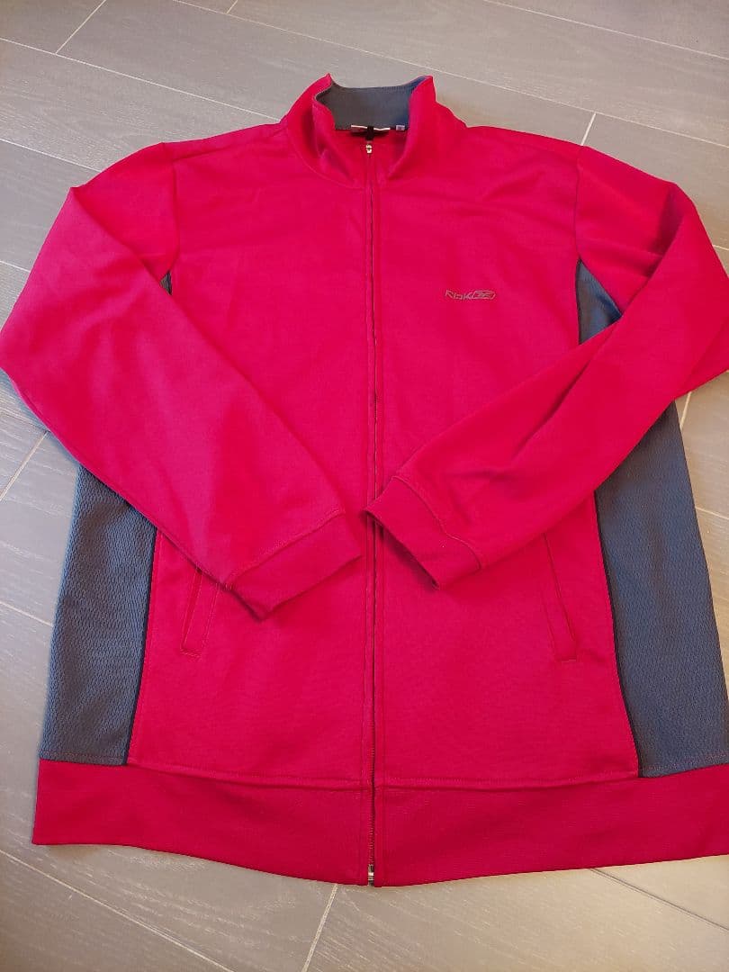 赤グレー Reebok ジャージ上下セット XL