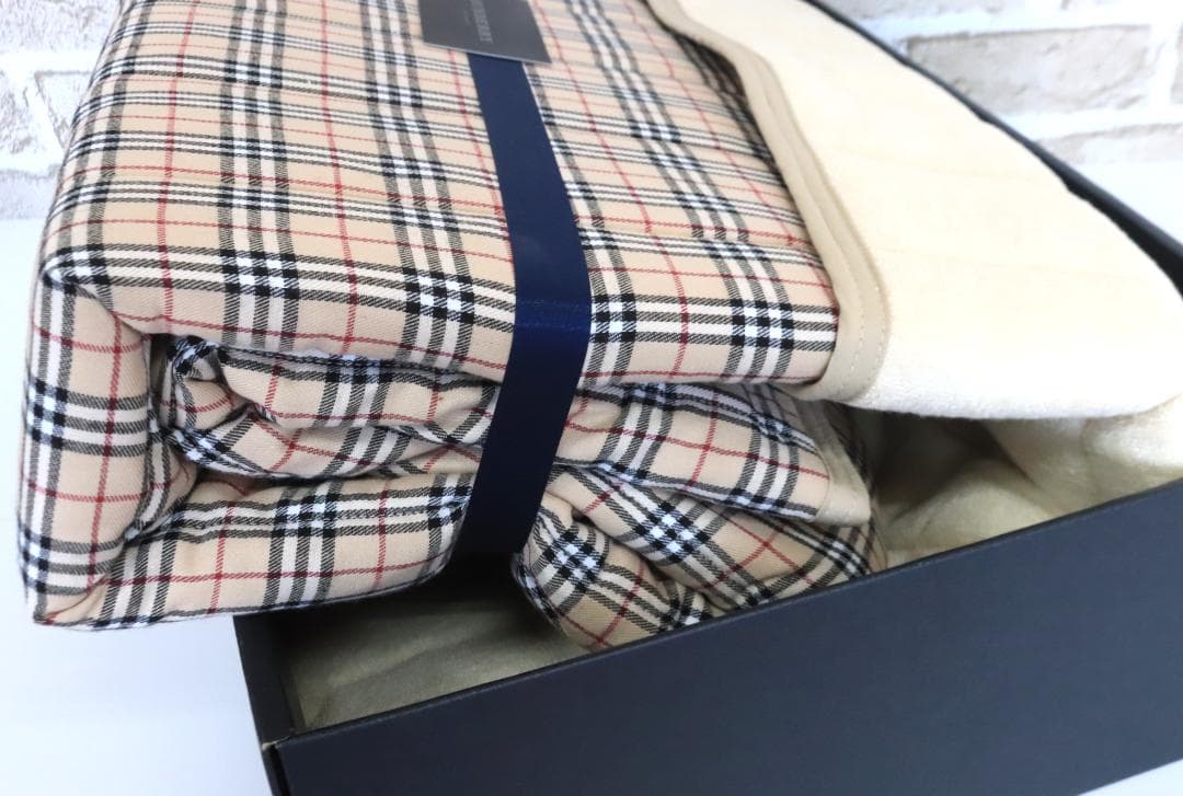 ◇BURBERRY バーバリー リバーシブルパッドシーツ ノバチェック 綿100