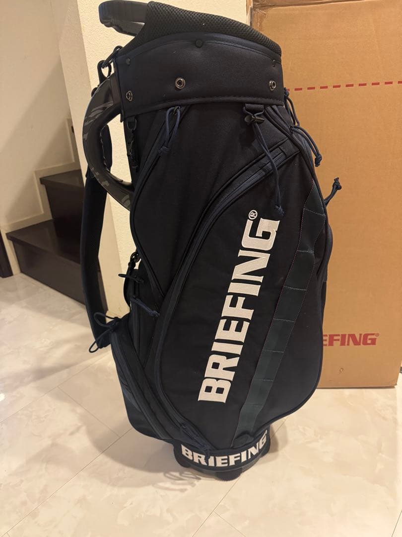 ブリーフィング ゴルフ キャディバッグ BRIEFING GOLF ネイビー