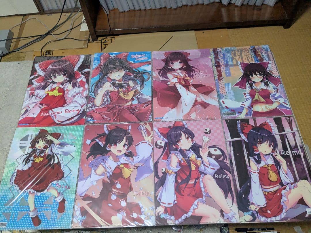 東方project　博麗霊夢 A4クリアファイル 14枚セット②