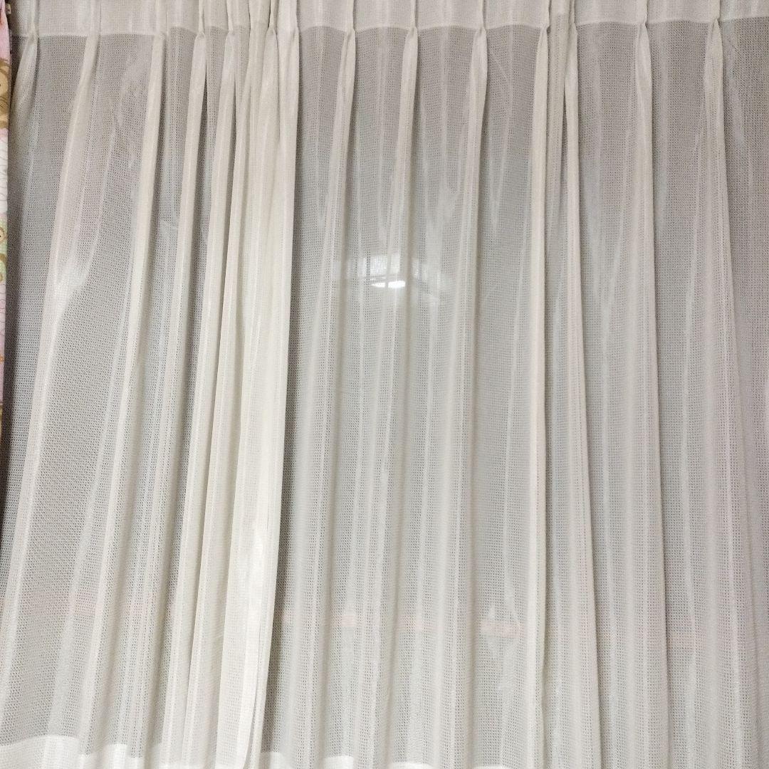 ㊴幅約110㌢×140㌢　両開き　レースドレープセット　スミノエ