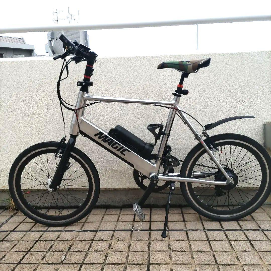 マコ引き取り歓迎　電動ミニベロ　E-MAGIC207AD　2024/4購入