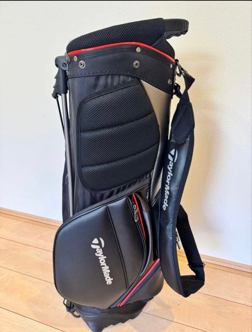 TaylorMade ✴︎スタンドキャディバッグ ブラック/グレー/レッド