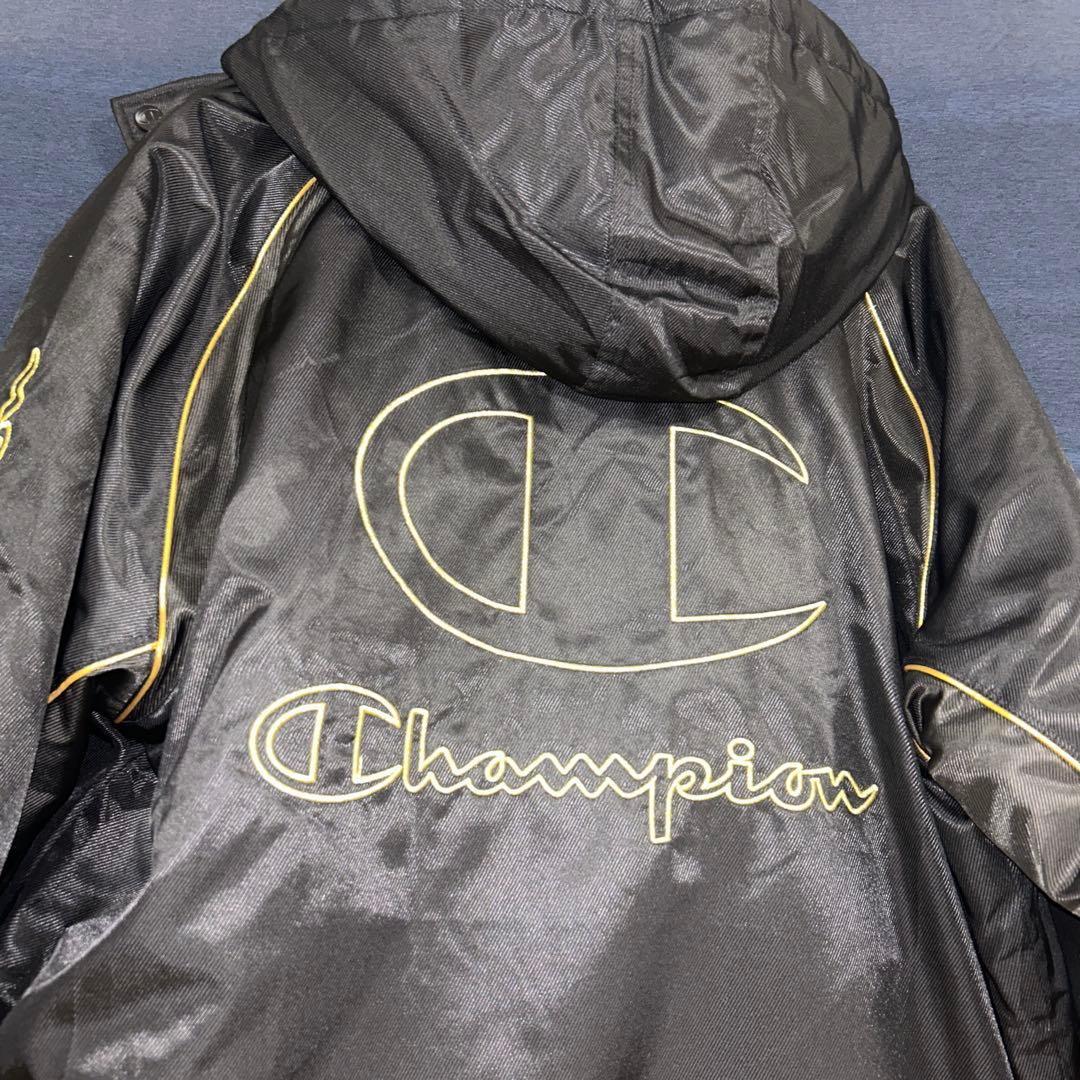 Champion ブラック ロングコート