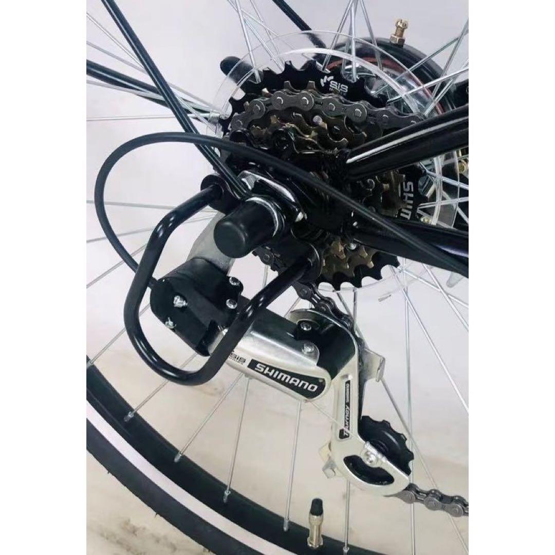 新品シティサイクル クロスバイク 自転車キッズ ジュニア 24シマノ 6段変速