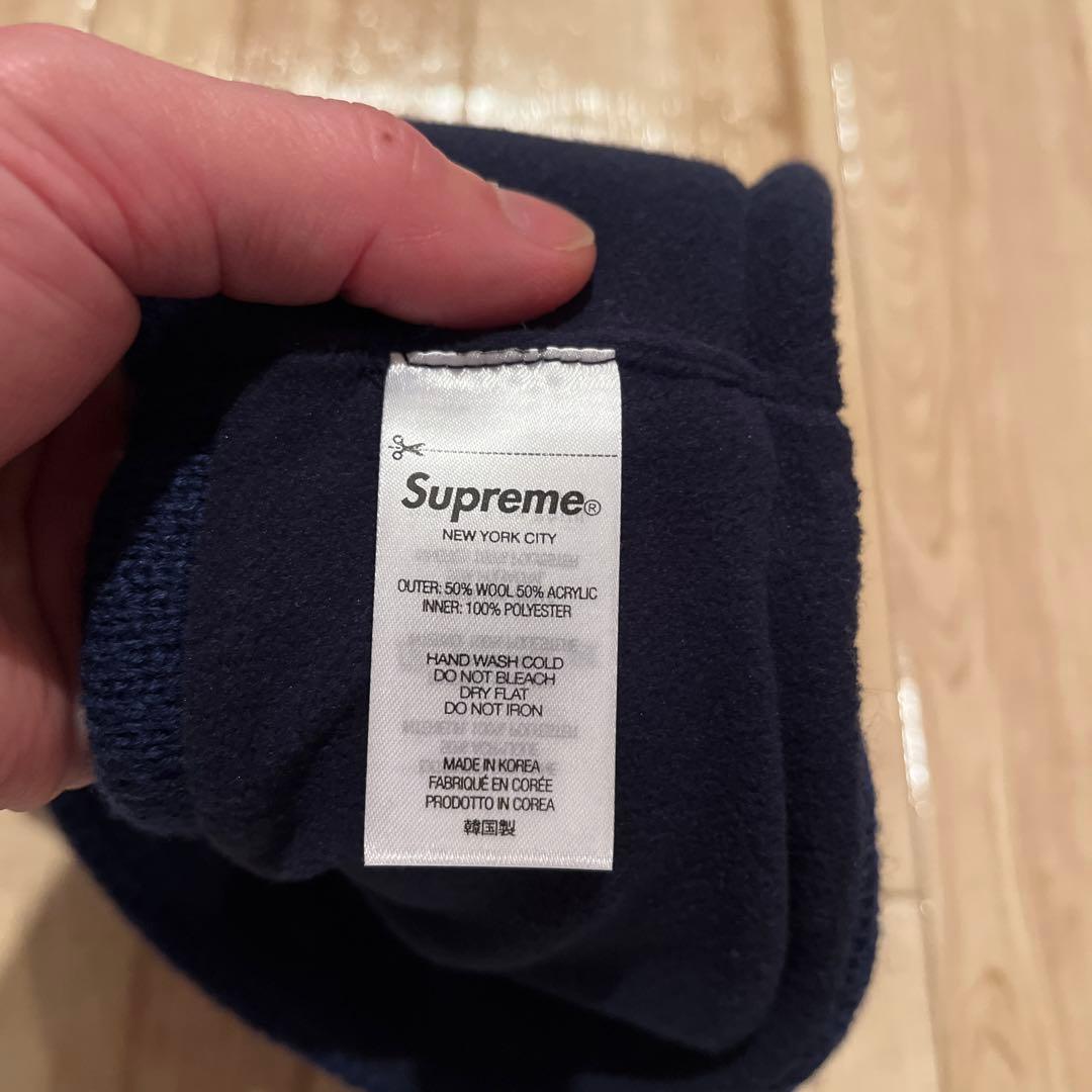 極美品 Supreme Headband ヘッドバンド ヘアバンド ネイビー