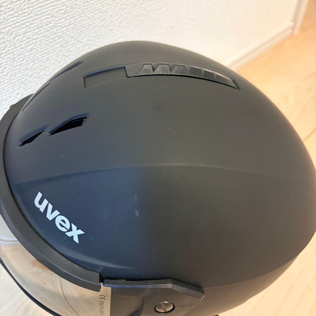 uvex ウベックス スキー スノーボード バイザーヘルメット ブラック