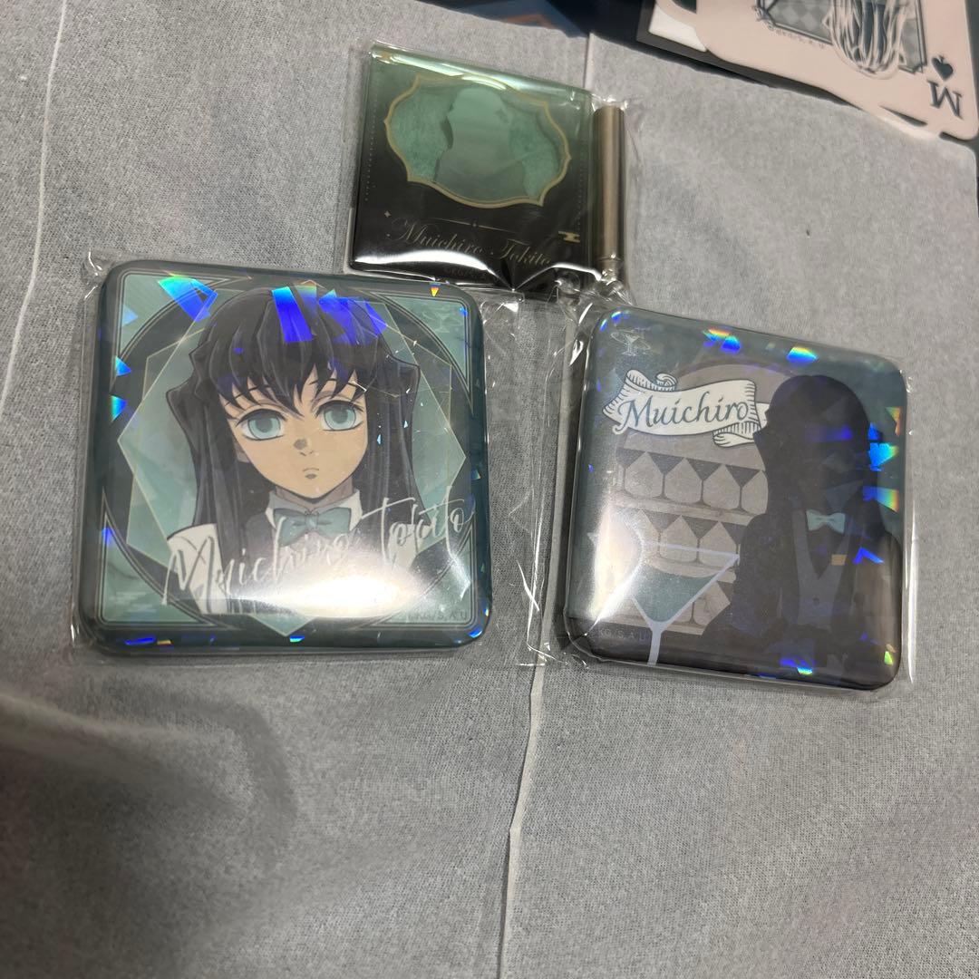 【新品未開封】 鬼滅の刃　時透無一郎　缶バッジ　とパネルモクテルバー 3点セット