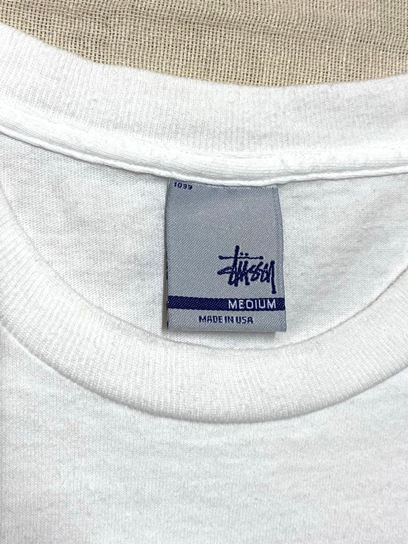 90s stussy wtaps コラボTシャツ　稲妻　USA製