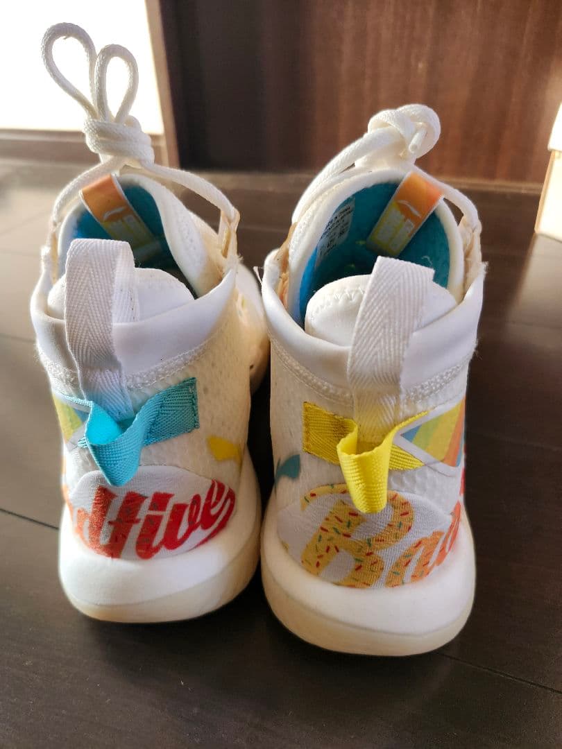 シューズ(男性用) Badfive 2 High White Rainbow US9(27CM)