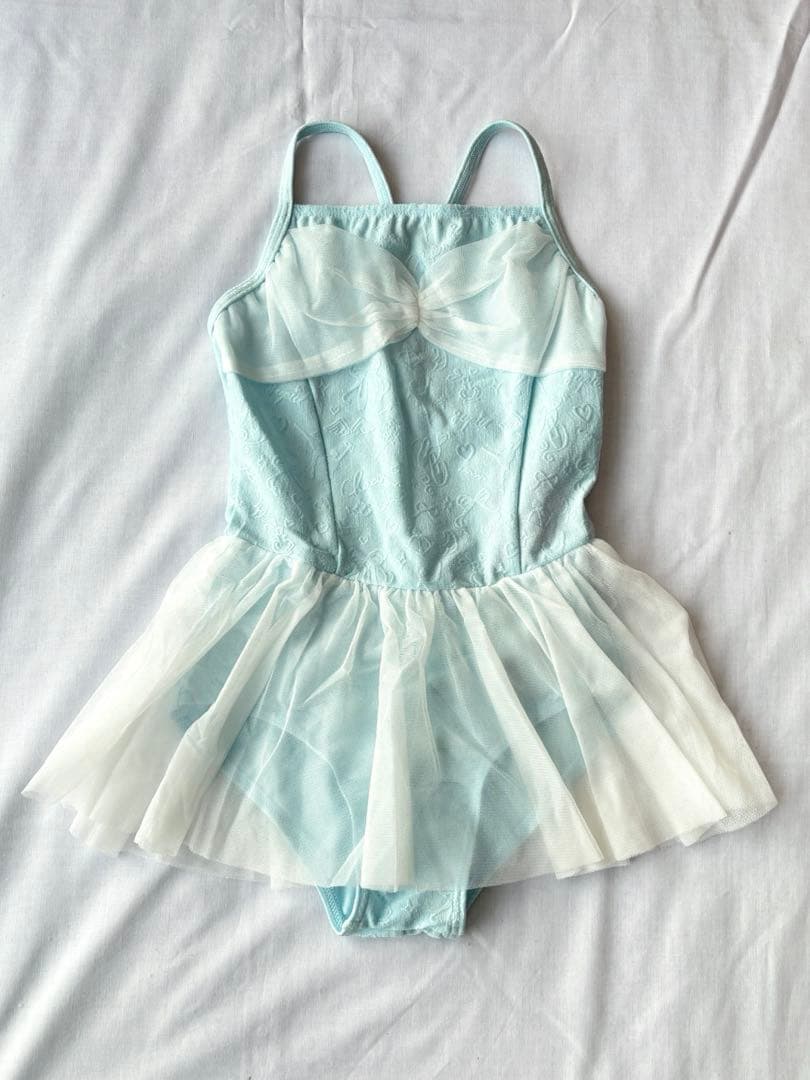 あっこさん専用★ドレスの様なチュールスカート付レオタード水色130K