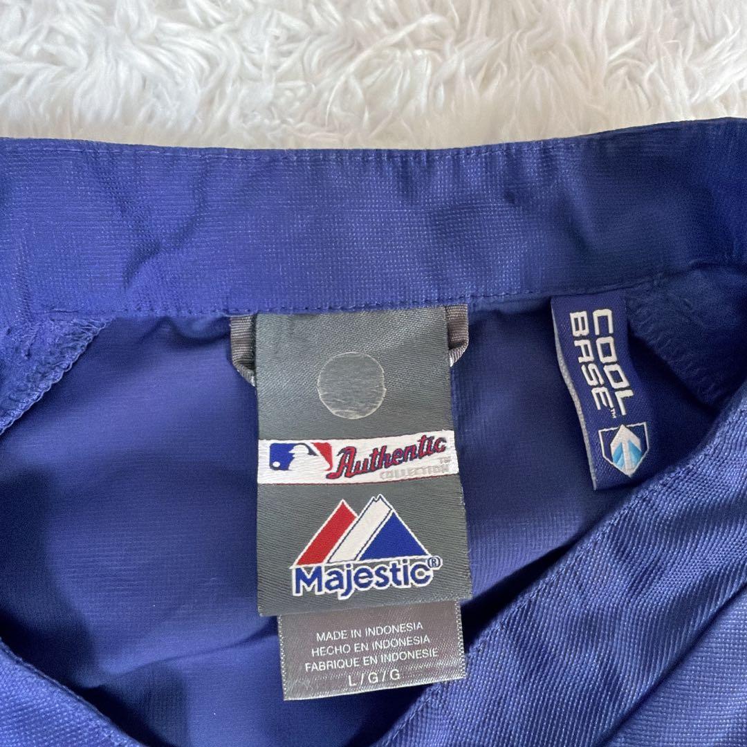 MLBテキサスレンジャース半袖ナイロンジャケットXL〜XXL相当Majestic