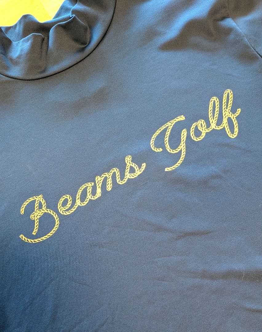 ✨美品✨ Beams Golf ビームスゴルフ 紺 シャツ ハイネック　半袖