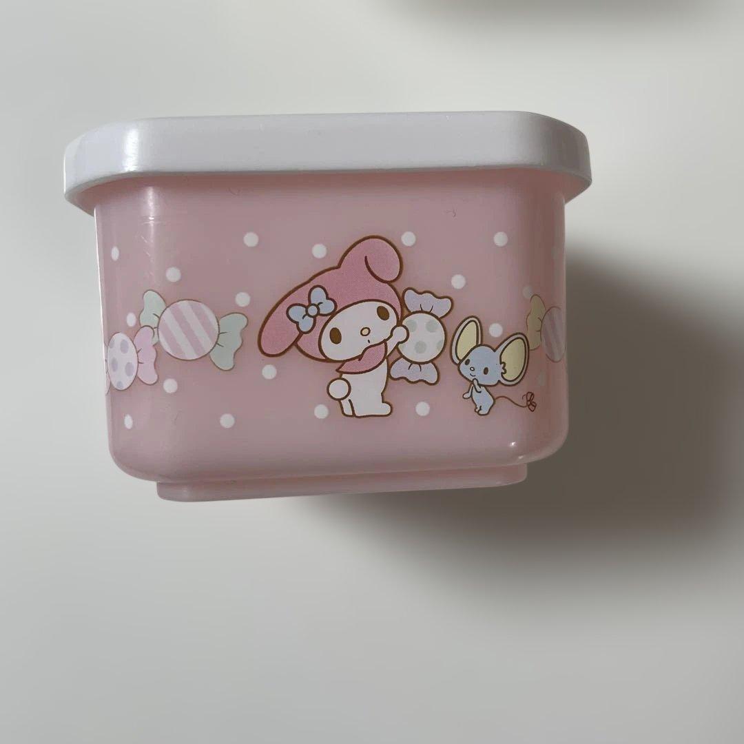 お値下げ中☺️マイメロディ プラスチック容器 2個セット　レア　レトロ　2014