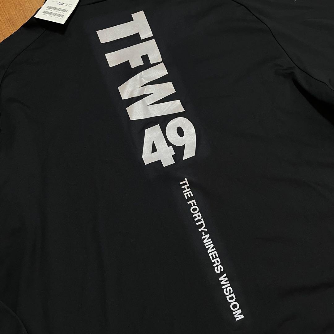 新品タグ付き　TFW49 ハーフジップ　ロングTシャツ XL ブラック　ゴルフ