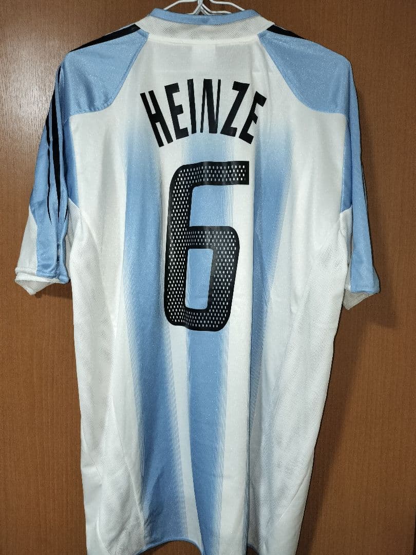 アルゼンチン代表 2004 ホーム ユニフォーム ＃6 エインセ XLサイズ