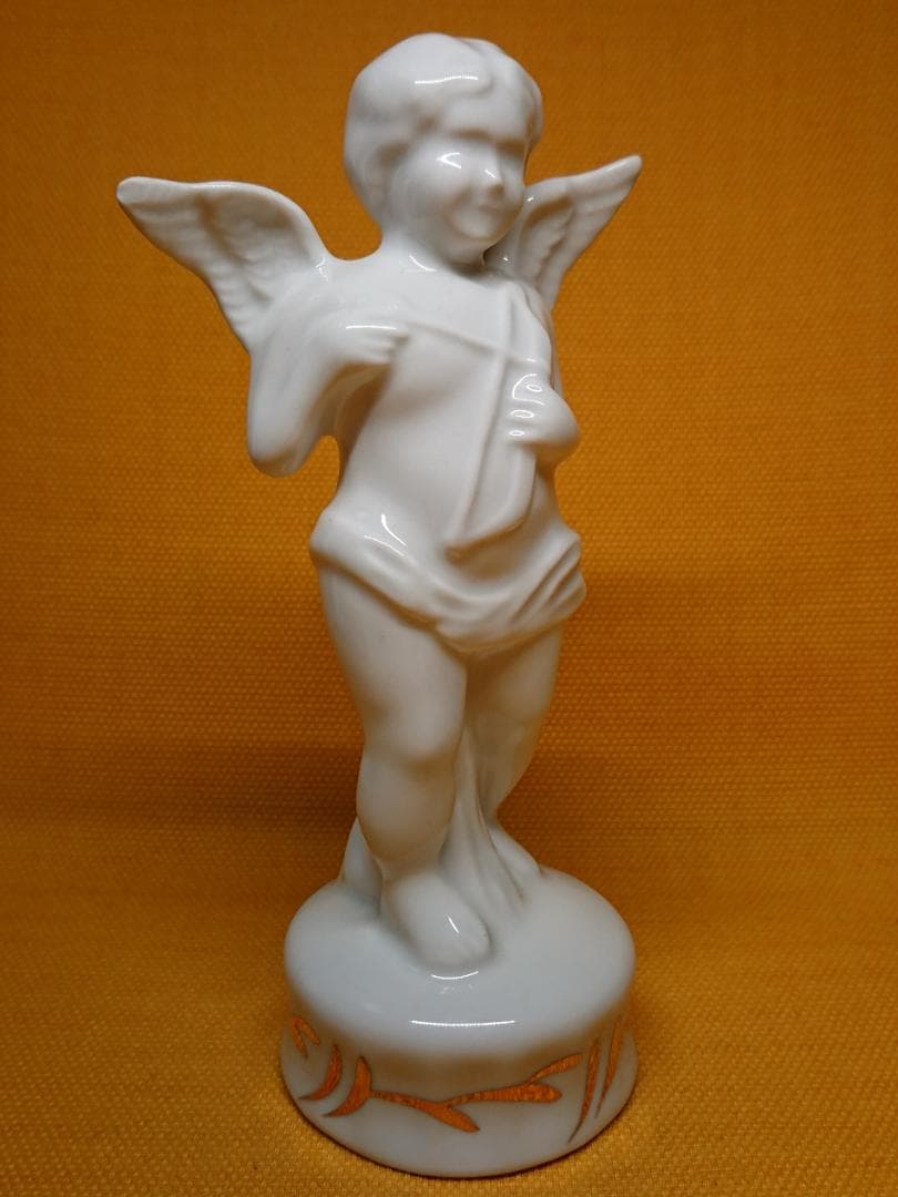 人形　天使　陶器　オブジェ　置物　インテリア　工芸品　美術品　A1010