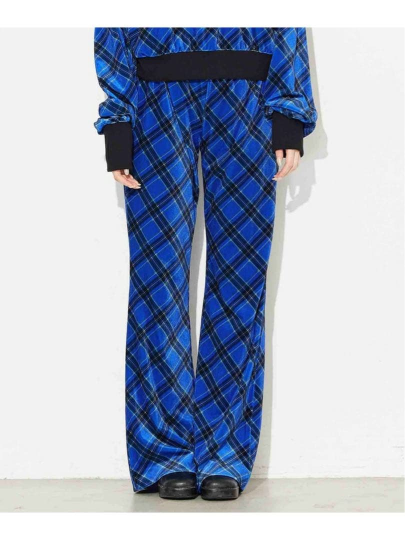 【新品】あいみょん着用パンツX-girl チェック柄フレアパンツ　希少　色違い