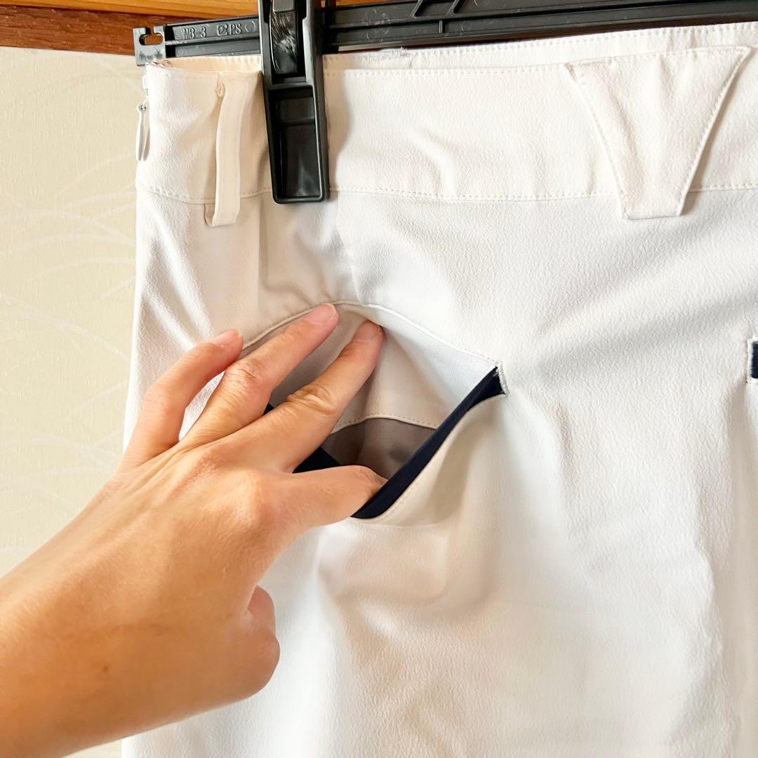 テーラーメイド レディース ゴルフウェア タイトスカート 白 ネイビー
