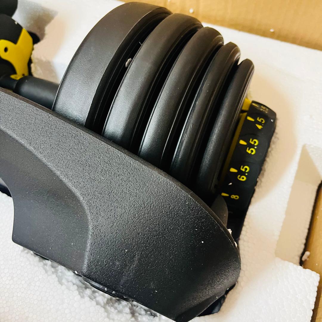 K1079【DUMBBELL】可変式ダンベル 24kg イエロー