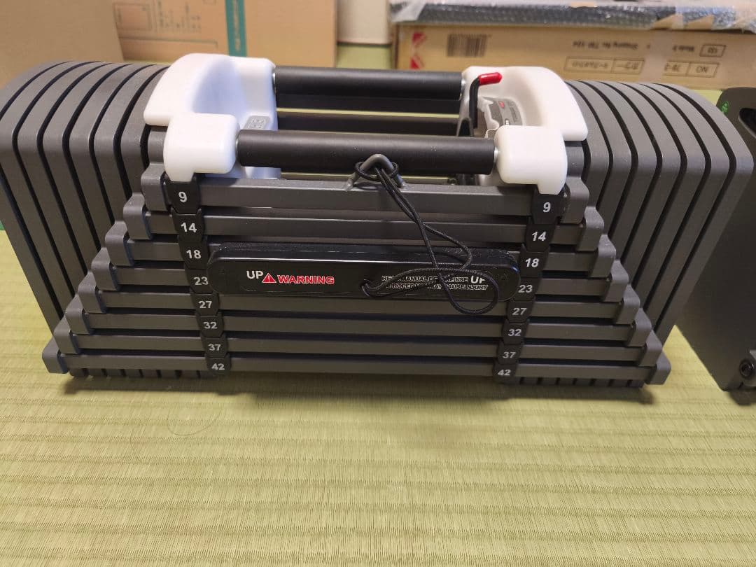 【引取限定】ブロックダンベル 可変式 TOPFILM 42kg 2個セット