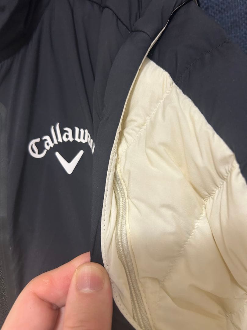 Callaway ダウンジャケット Lサイズ ホワイト/ブラック