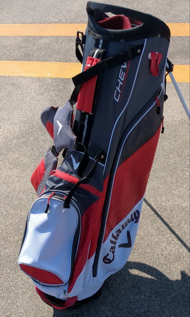 Callaway キャディバッグ スタンド付き 赤/灰色