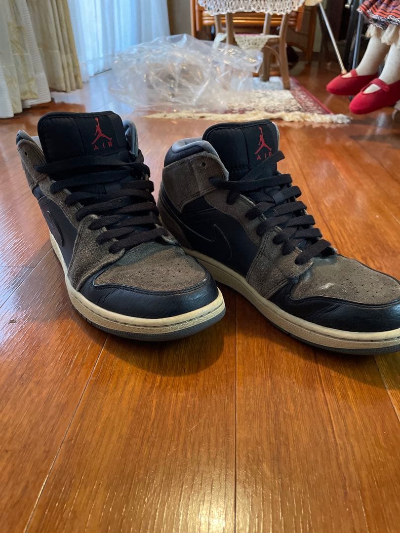激レア！Nike Air Jordan ハイカット スニーカー グレー/ブラック