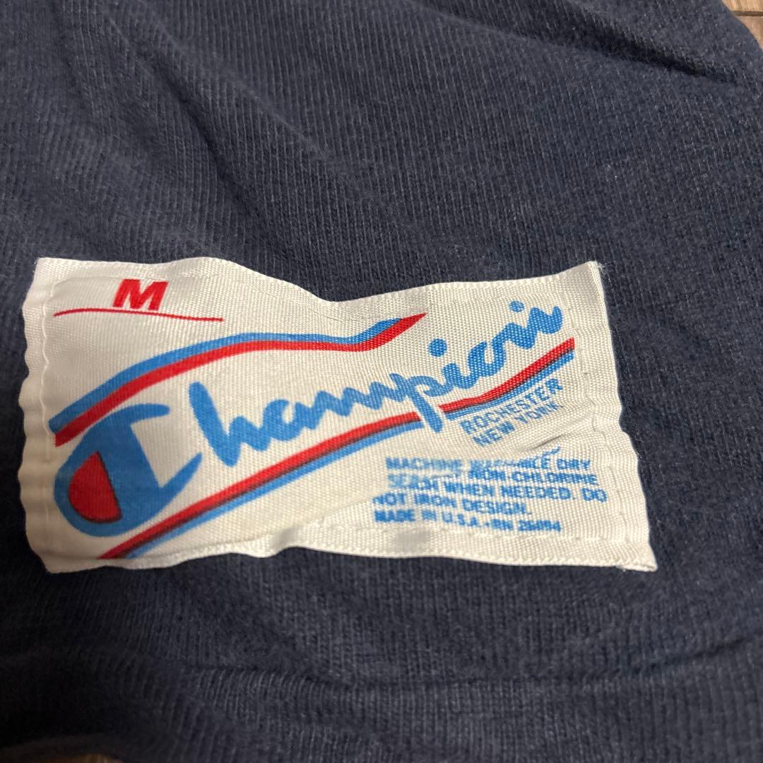 Champion NAVY 12 シャツ M フットボールtシャツ