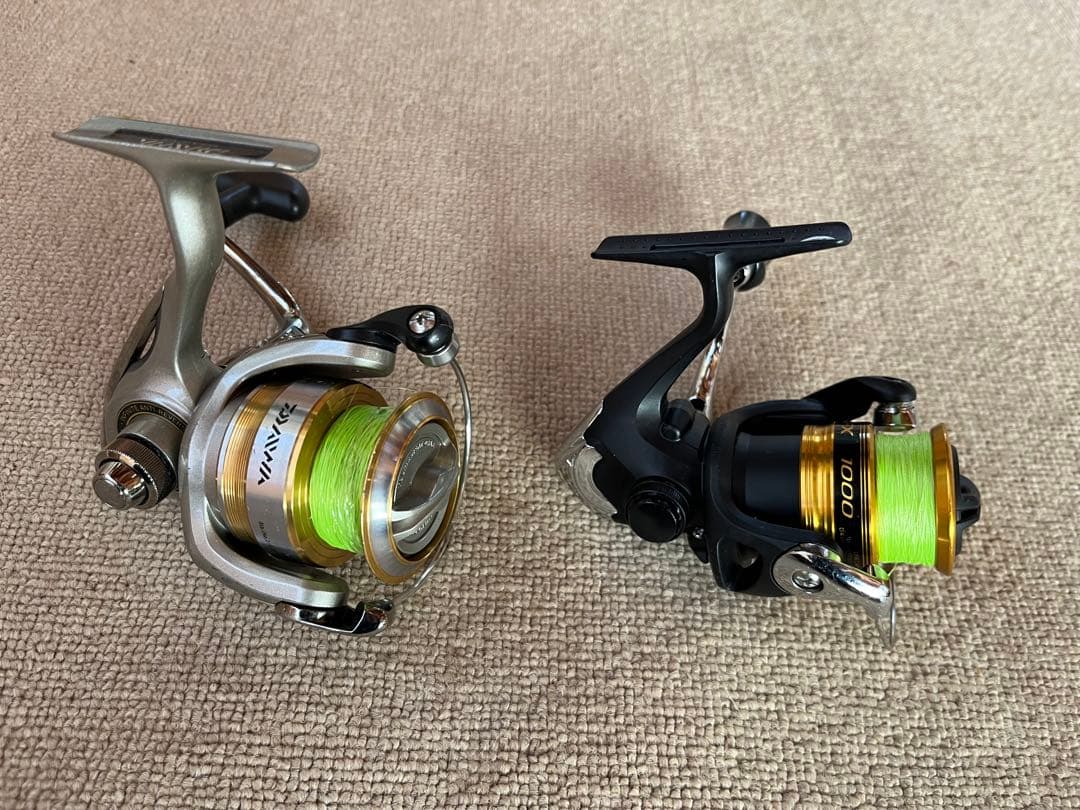ダイワ クレスト 2500 シマノ FX 1000 スピニングリールまとめ売り
