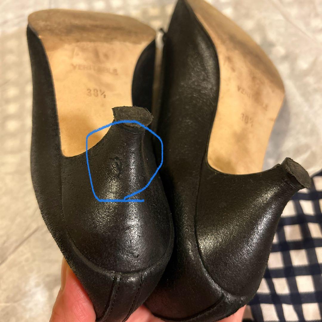 Repetto 黒 バレエシューズ 低ヒール381/2