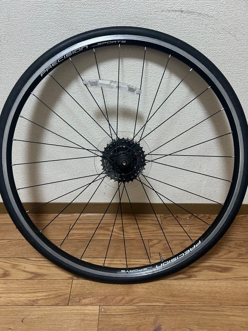 プレシジョン シマノ 自転車 ホイール クロスバイク ロードバイク 前後セット