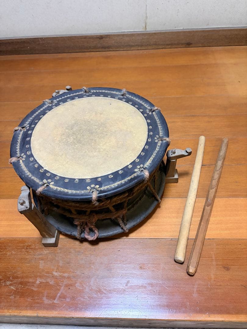 和太鼓　締太鼓　バチ付き
