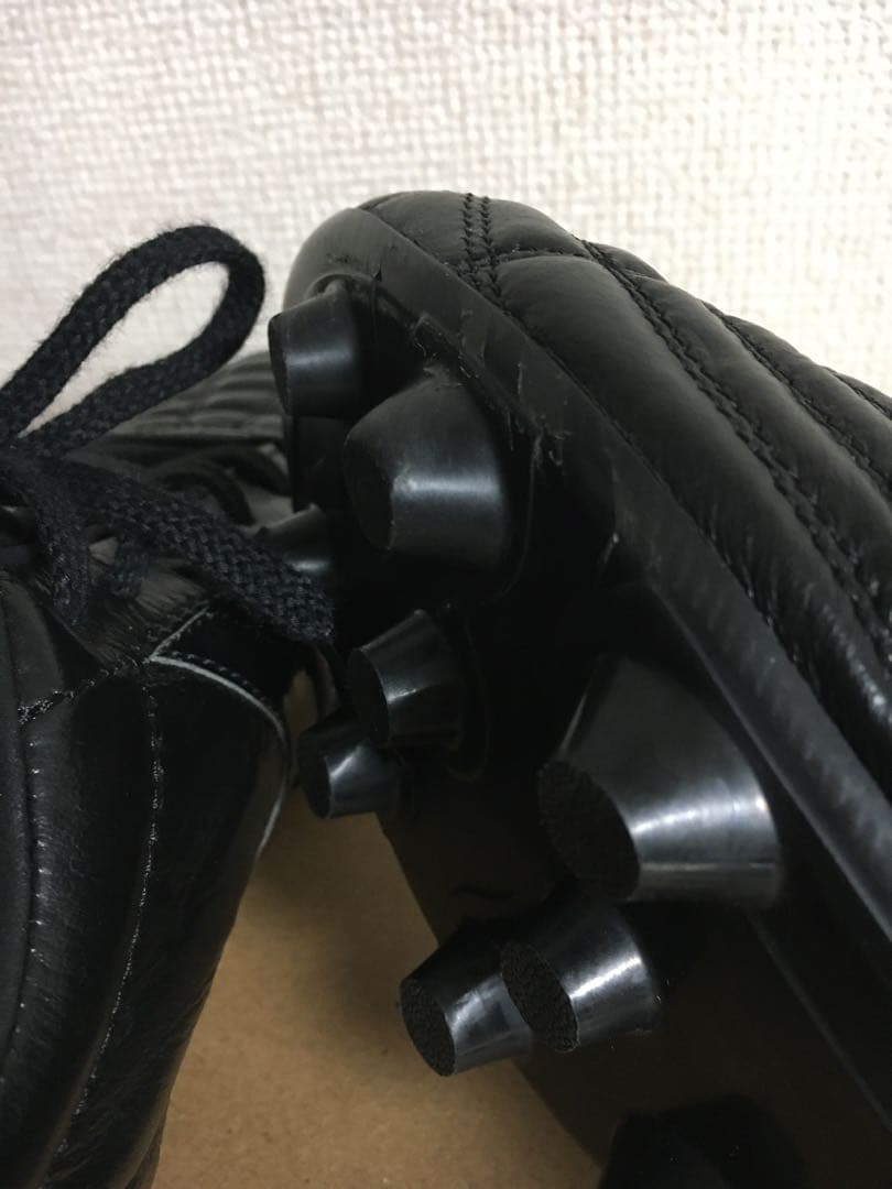 ヤスダ YASUDA 25cm スパイク サッカー シューズ 黒 ブラック