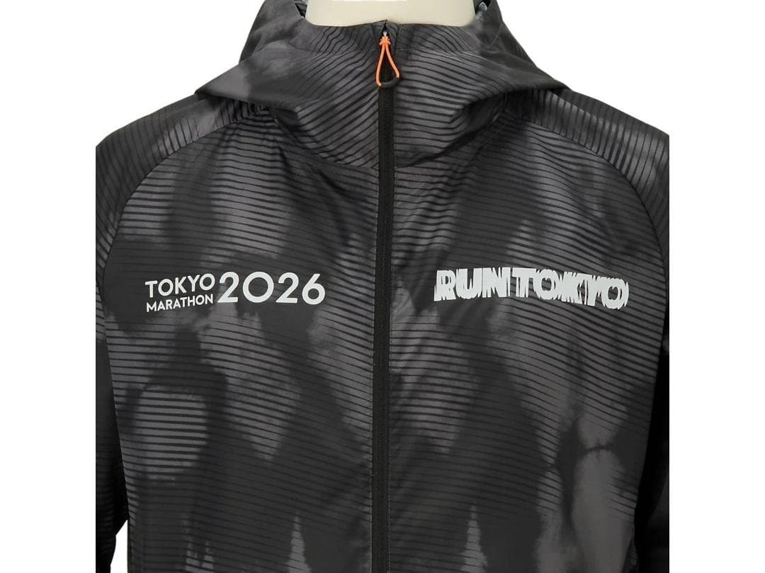 ASICS東京マラソン2026RUN TOKYOウィンドブレーカーブラック M