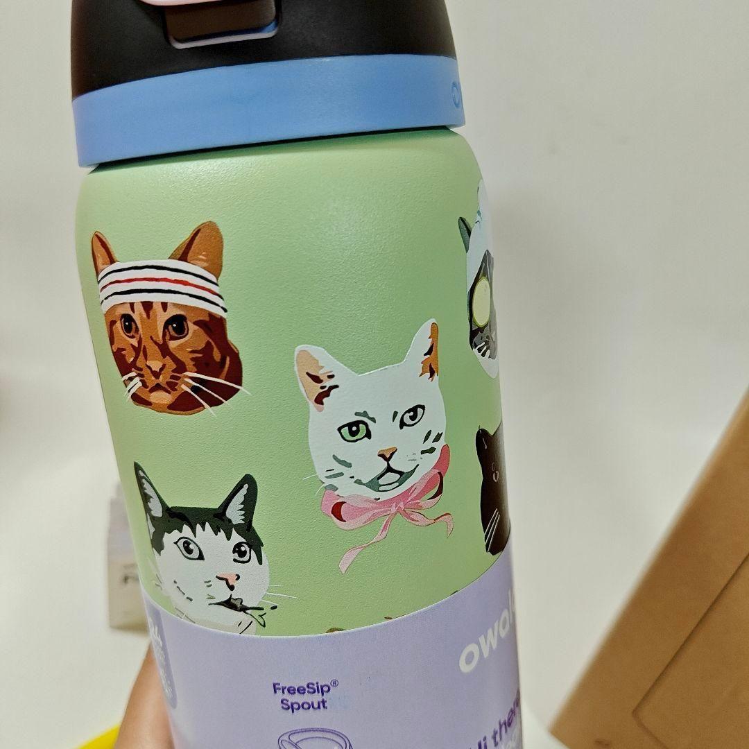 新品 Urban Outfitters限定 owala水筒 猫柄32ozネコ