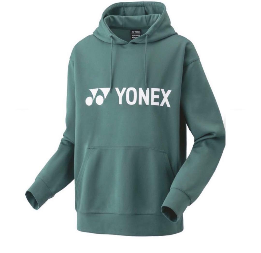 新品☆YONEX ヨネックス ユニパーカー（ビッグシルエット）グリーン　M