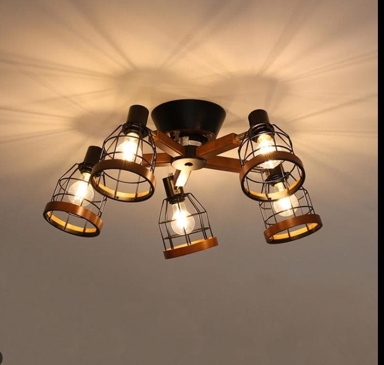 「LED電球付き」リモコン仕様シーリングライト 5灯