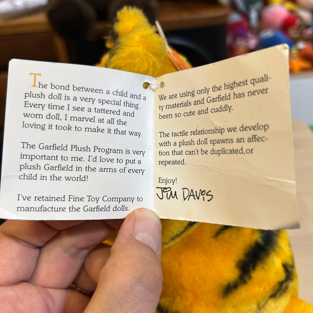 ガーフィールド Garfield ぬいぐるみFINE TOY社製 dakin